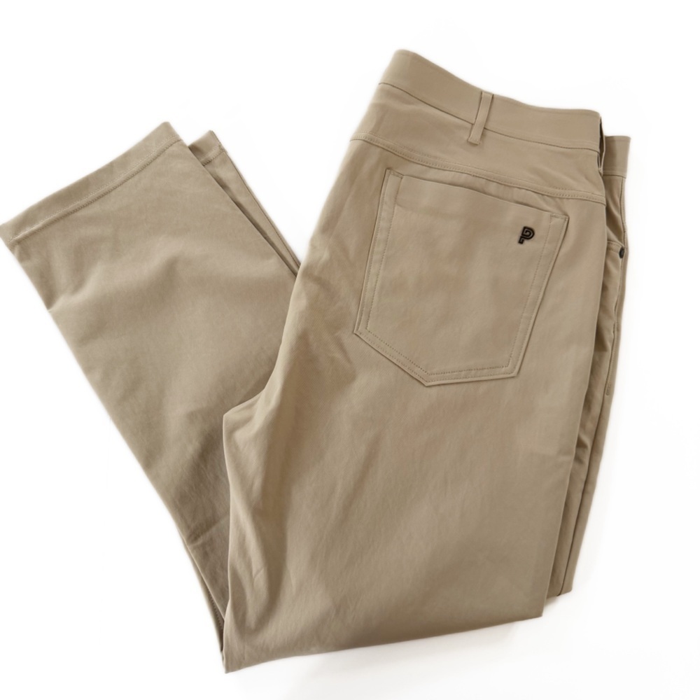 Public Rec Pants Mens 38 x 29 Beige GameChanger 5 Pocket Golf Chino